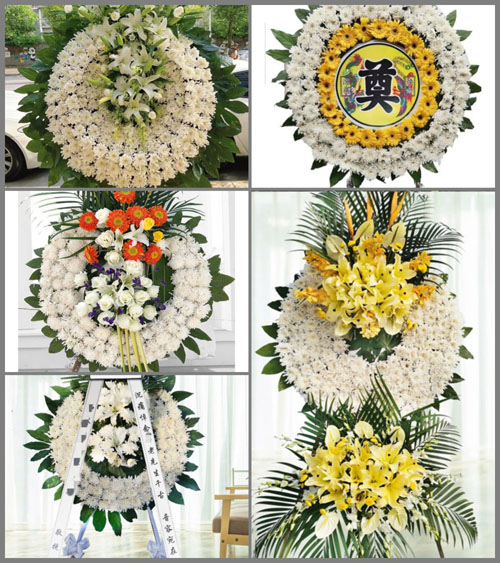 山东莱芜莱城区高庄街道沙埠子村花圈速递